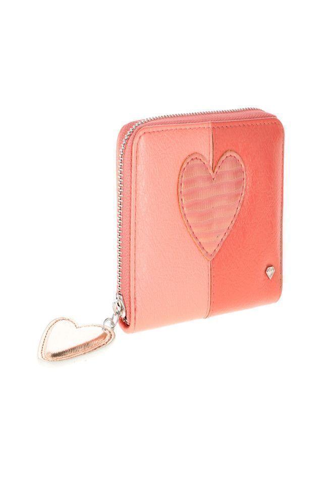 Billetera Mediana Corazon Rosa i-D-1
