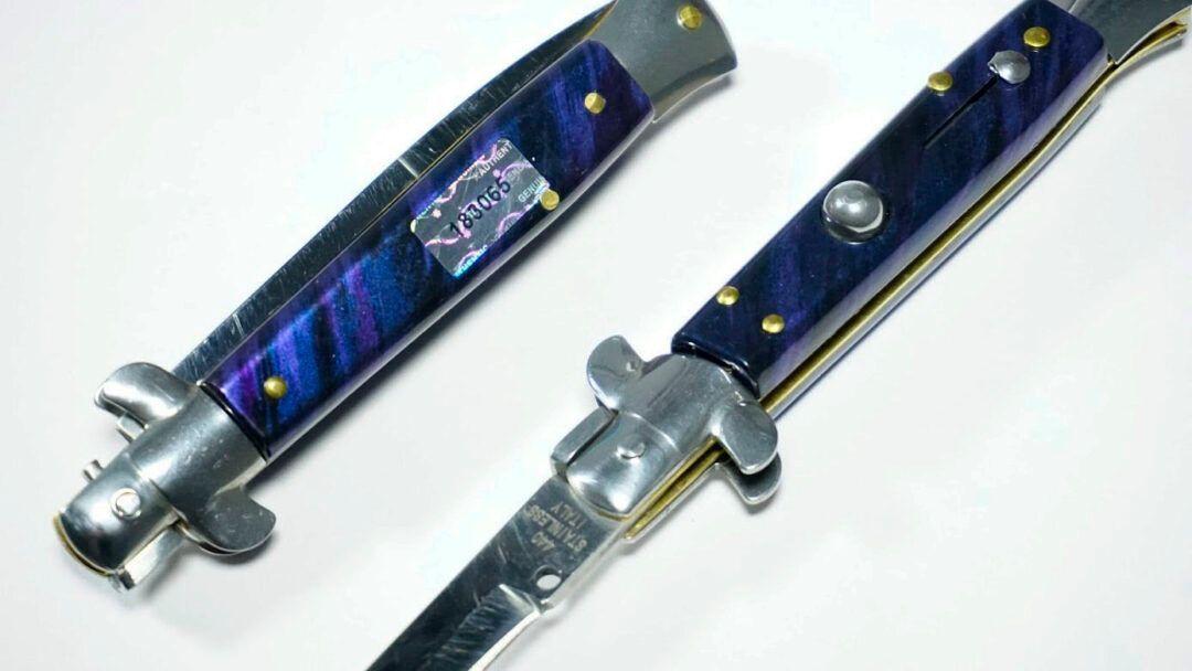 Navaja Estileto Automatico Blue Gambino Ai34-3