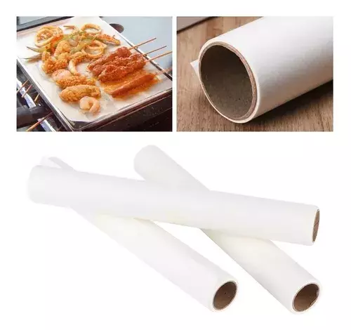 3 Rollos De Papel Mantequilla Papel Para Hornear Papel De 5m-0