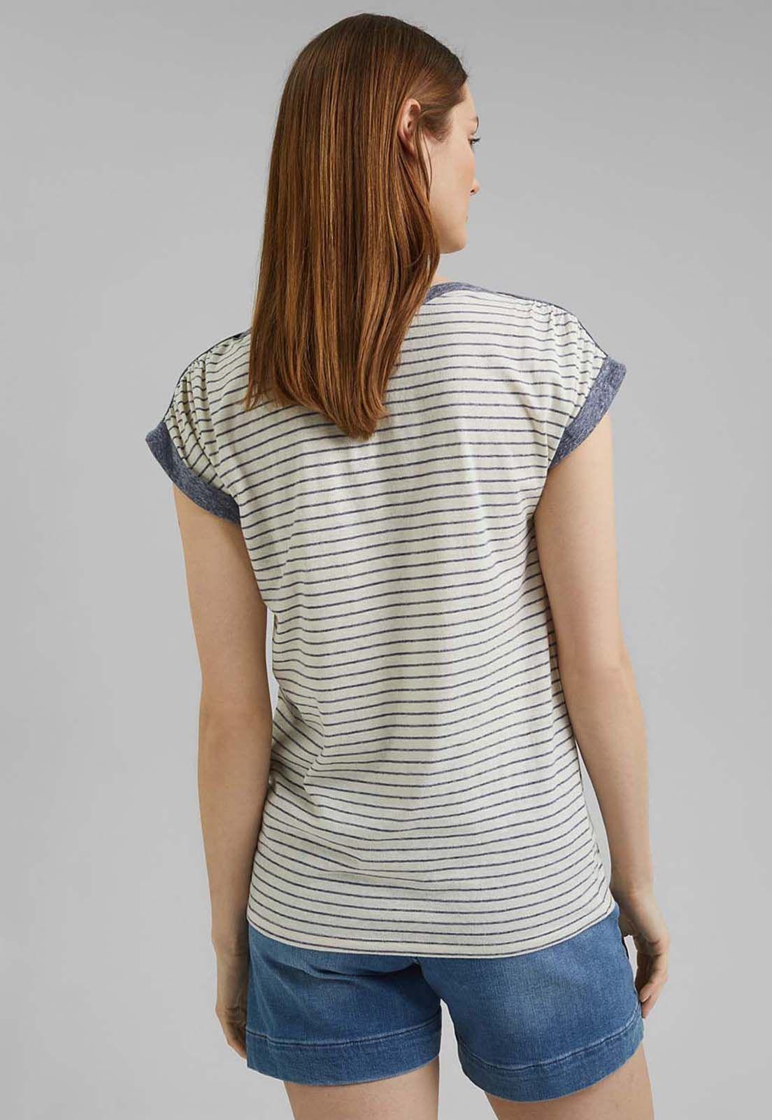 Polera Mujer Manga Corta A Rayas Esprit-1