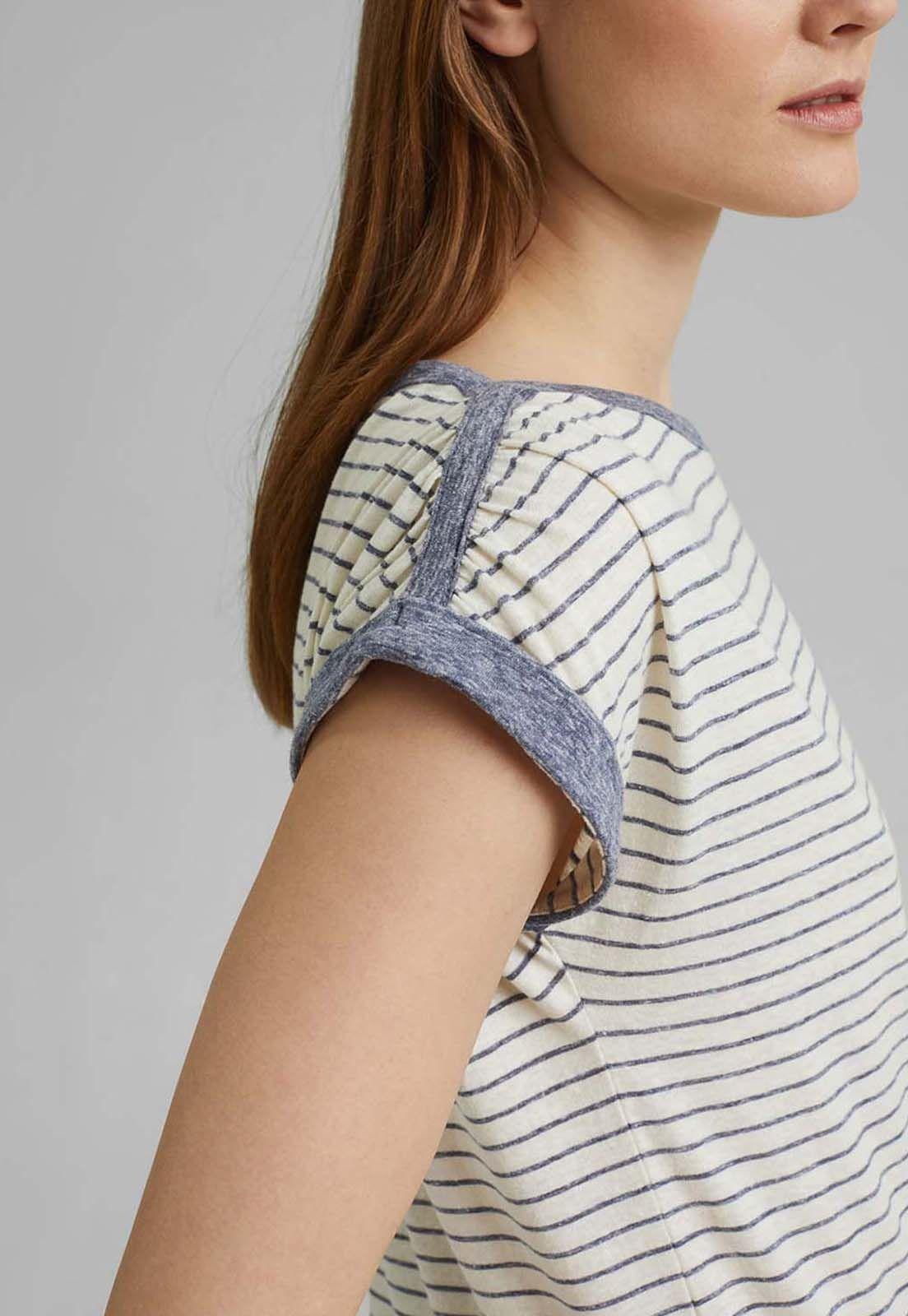 Polera Mujer Manga Corta A Rayas Esprit-2