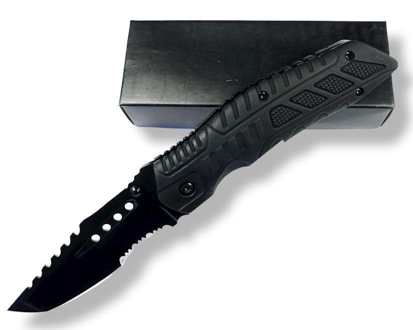 Cuchillo Ops Black Sterling Con Pedernal Y Silbato Ai84-0