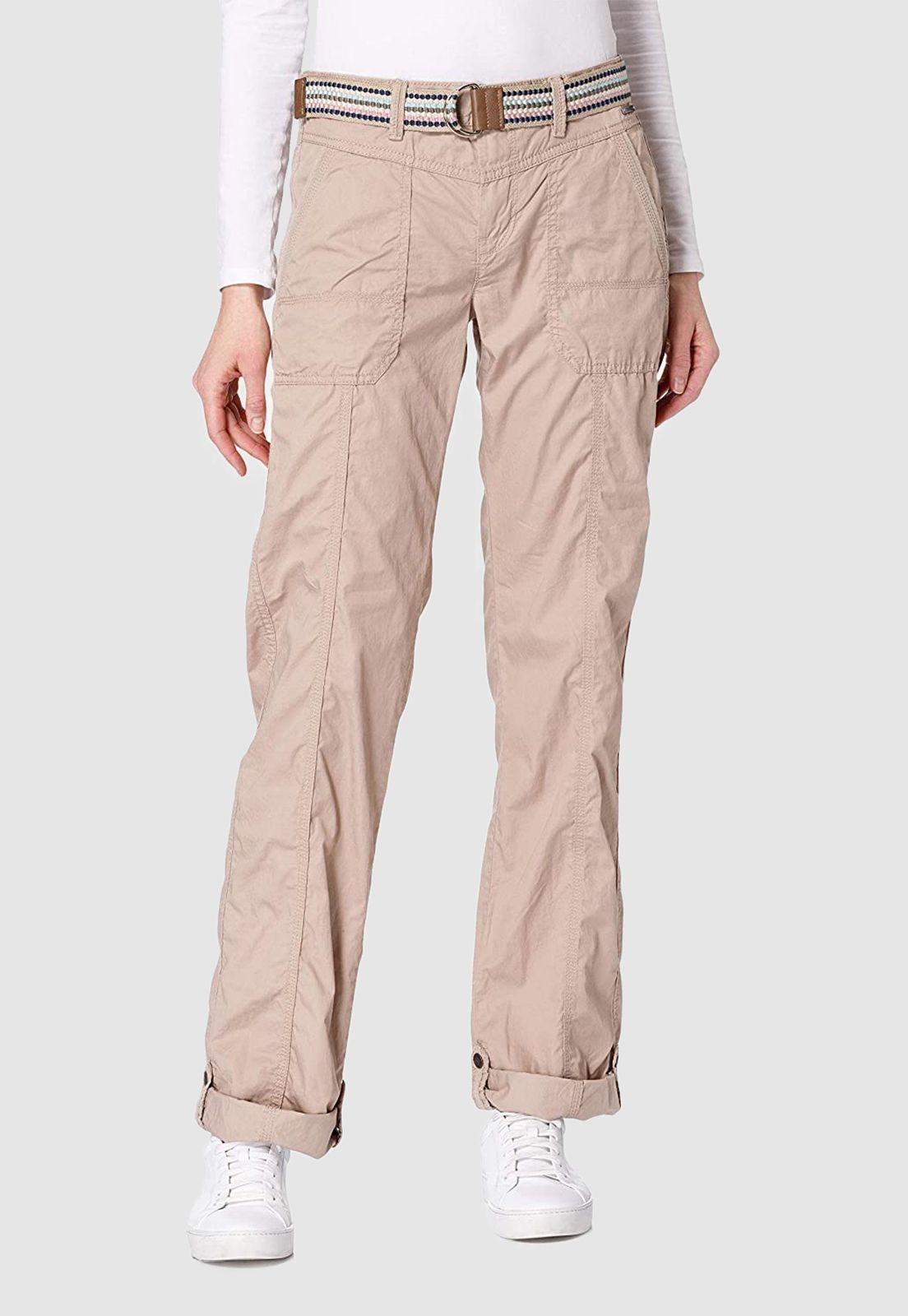 Pantalón Mujer Con Cinturón Esprit-0