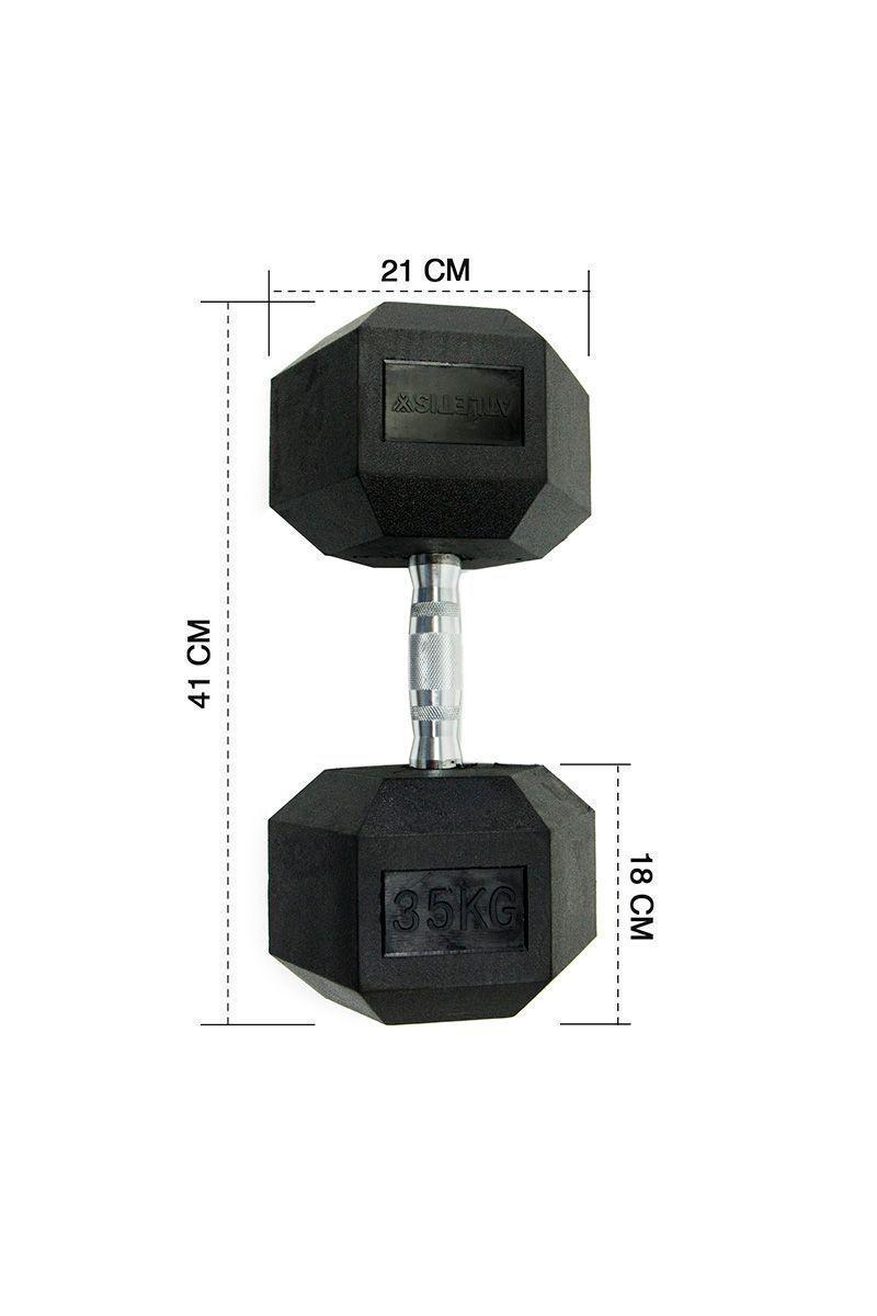 Mancuerna Hexagonal 35 Kg Negro-2