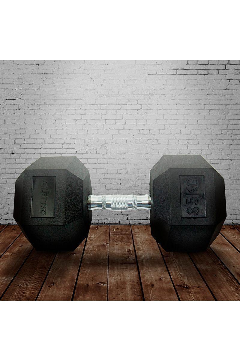 Mancuerna Hexagonal 35 Kg Negro-5