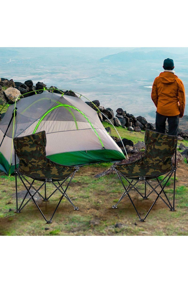 Silla Camping Plegable Basica Café-5