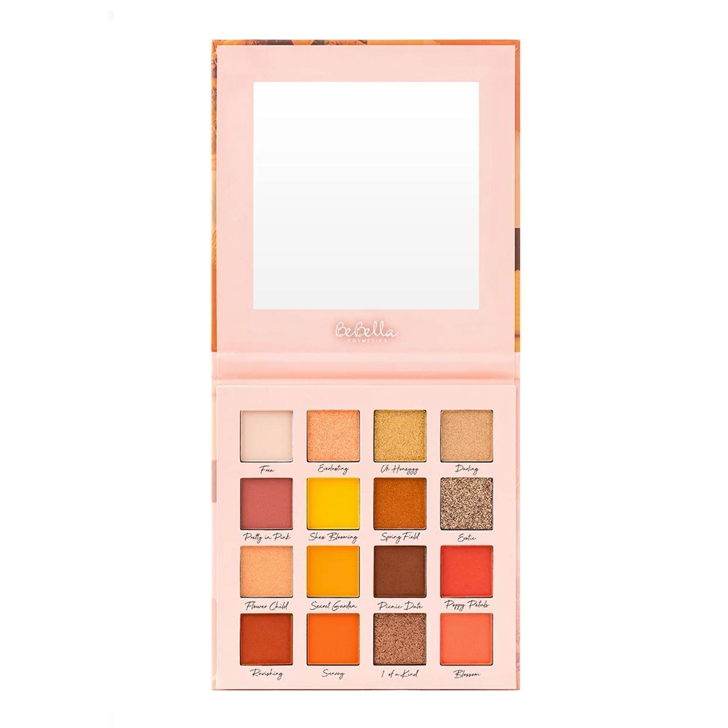 Pack Paleta De Sombras Oh Poppy De BeBella Cosmetics + Set 12 Brochas Holo Fun y Estuche Beauty Creations-1