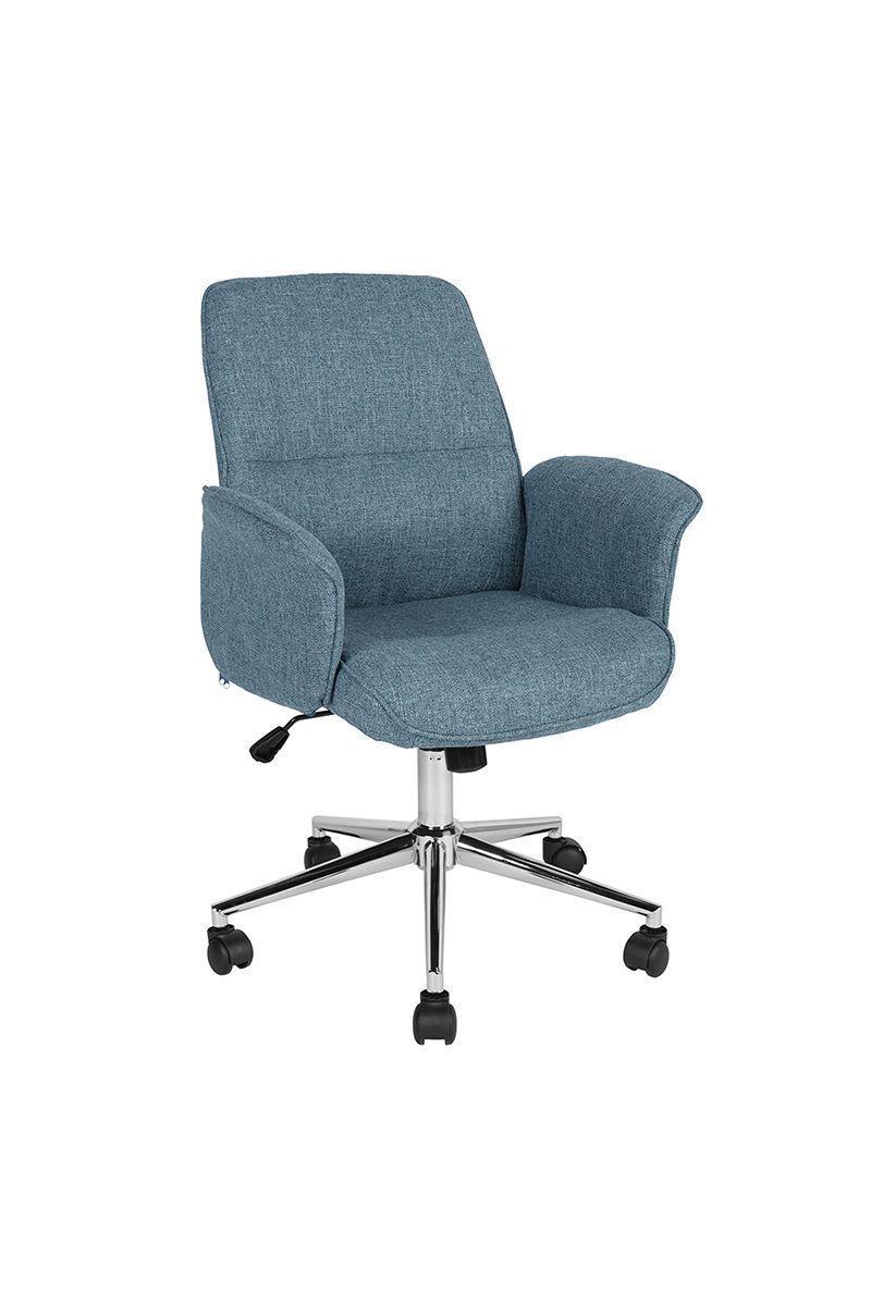 Silla de Escritorio Altura Ajustable Teodora Azul-0