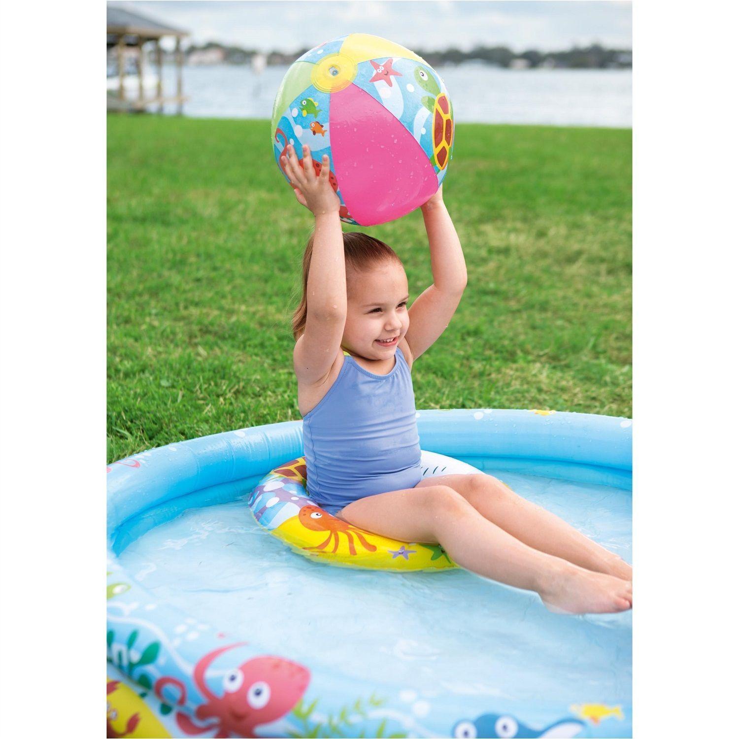 Juego de Piscina Salvavidas y Pelota 122 x 20cm-3