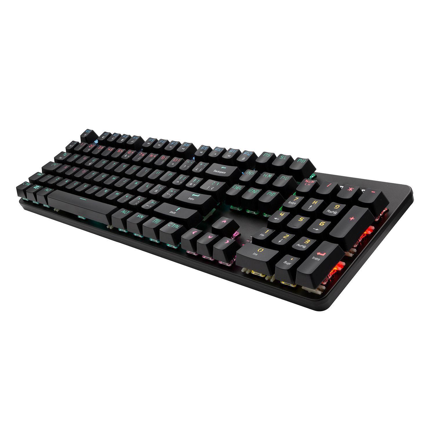 Teclado Gamer Philips Spk8401BQM Qwerty Español-2