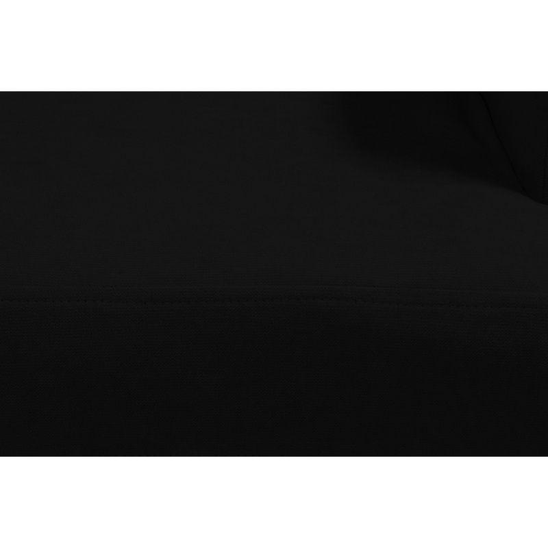 Sofá Aldara Felpa Negro 3 Cuerpos-3