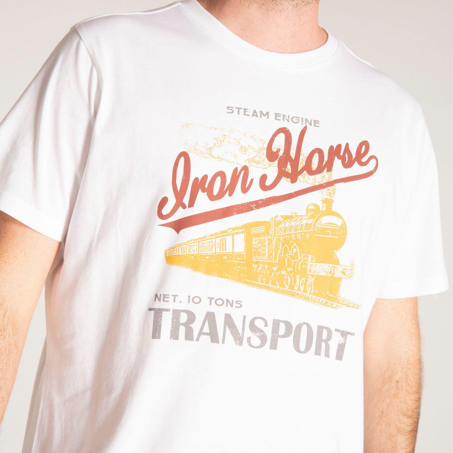 Polera M/C Hombre Fdtn Iron Horse Tee Blanco-4