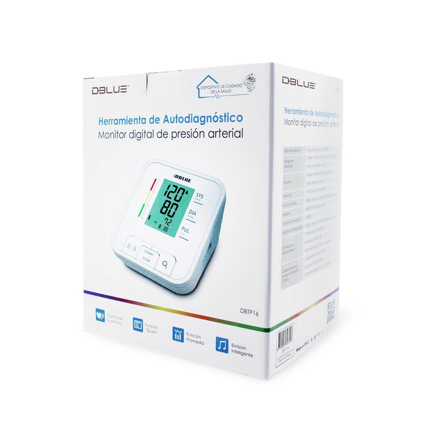 Monitor Digital de Presion Arterial Brazo Dblue-4