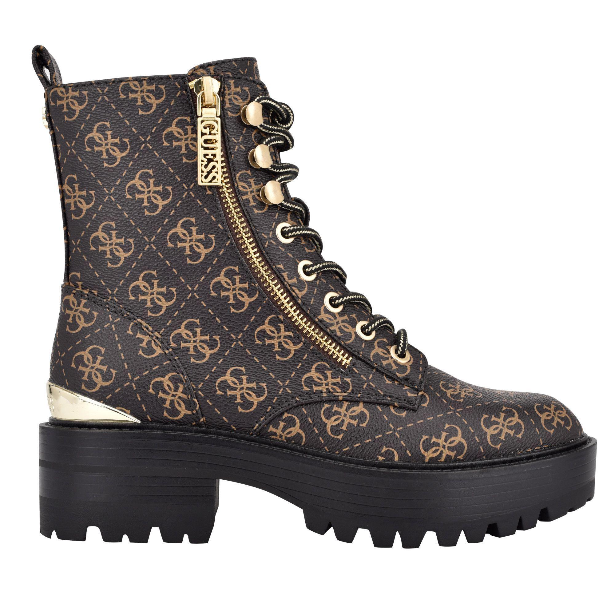 Botines Guess Gwfearne Brmll CAFÉ-1