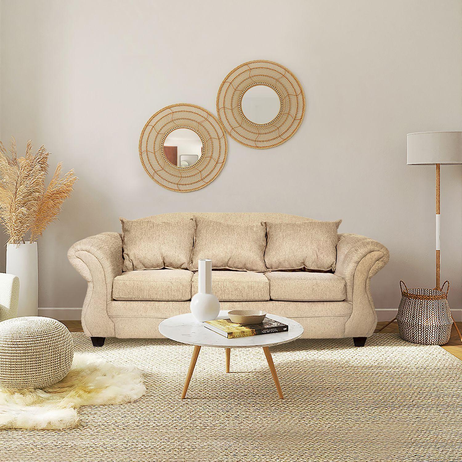 Sofá Palermo 3C Beige-3