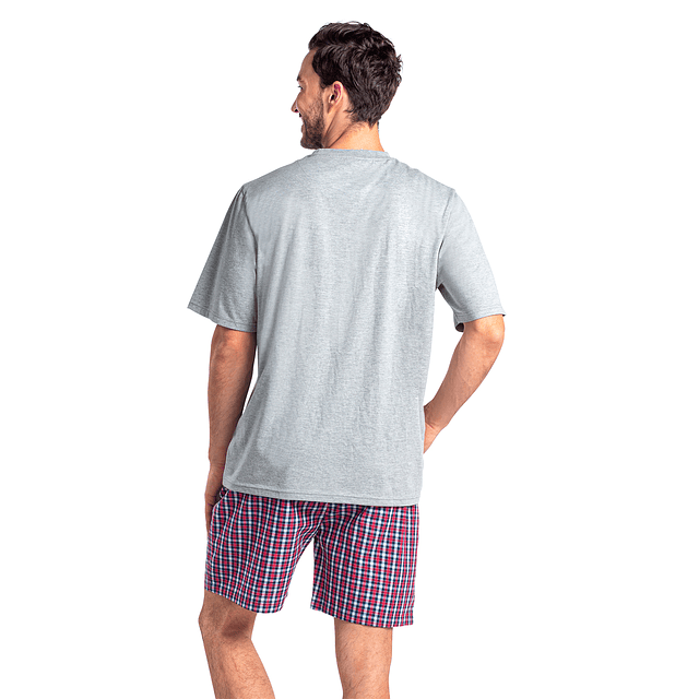 PIJAMA CORTO HOMBRE ALGODON   -2
