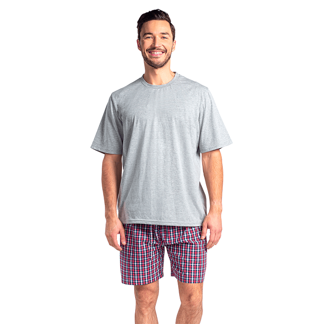 PIJAMA CORTO HOMBRE ALGODON   -0