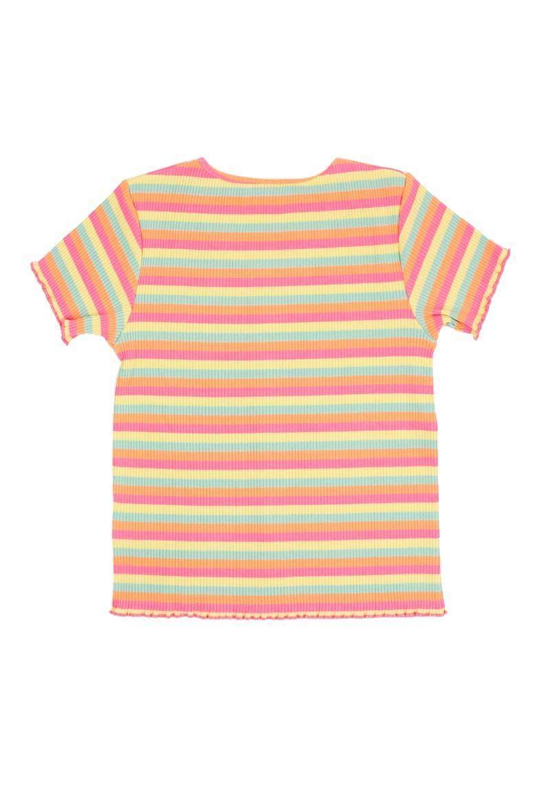Polera junior niña listada 389-1