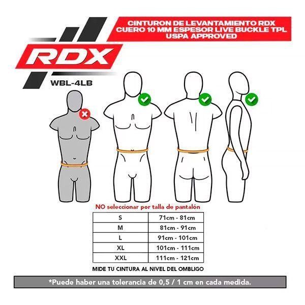 Cinturón De Levantamiento Rdx - Café - Wbl-4lb 2-7