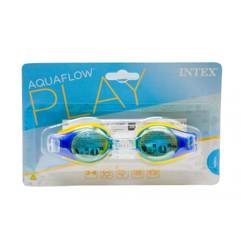 Lentes de Agua Niño Anteojos Natación Azul Ama-1