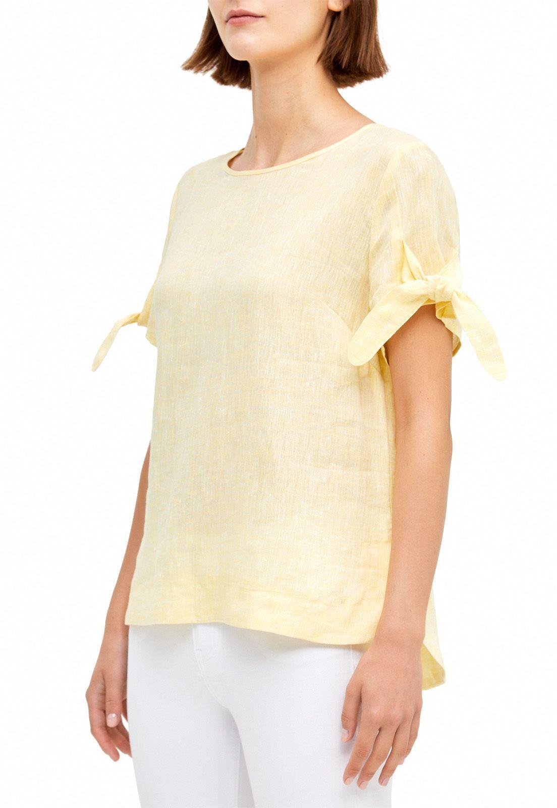 Blusa .Grace. Amarillo Canadienne-0