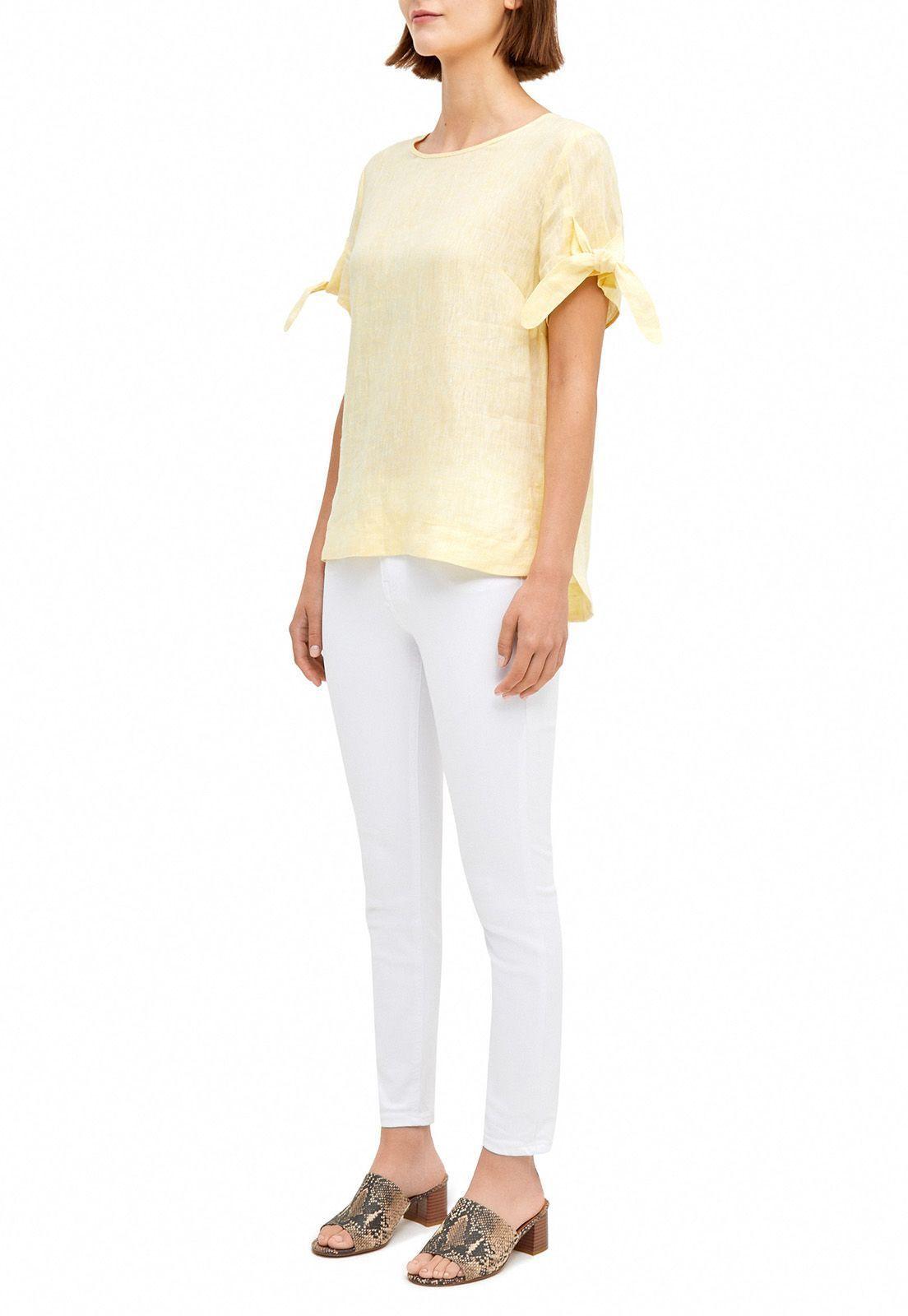 Blusa .Grace. Amarillo Canadienne-2