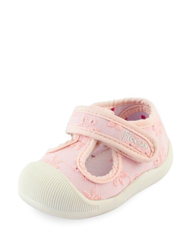 Zapato Reina Velcro A Gatear Soft Niña Ficcus-0