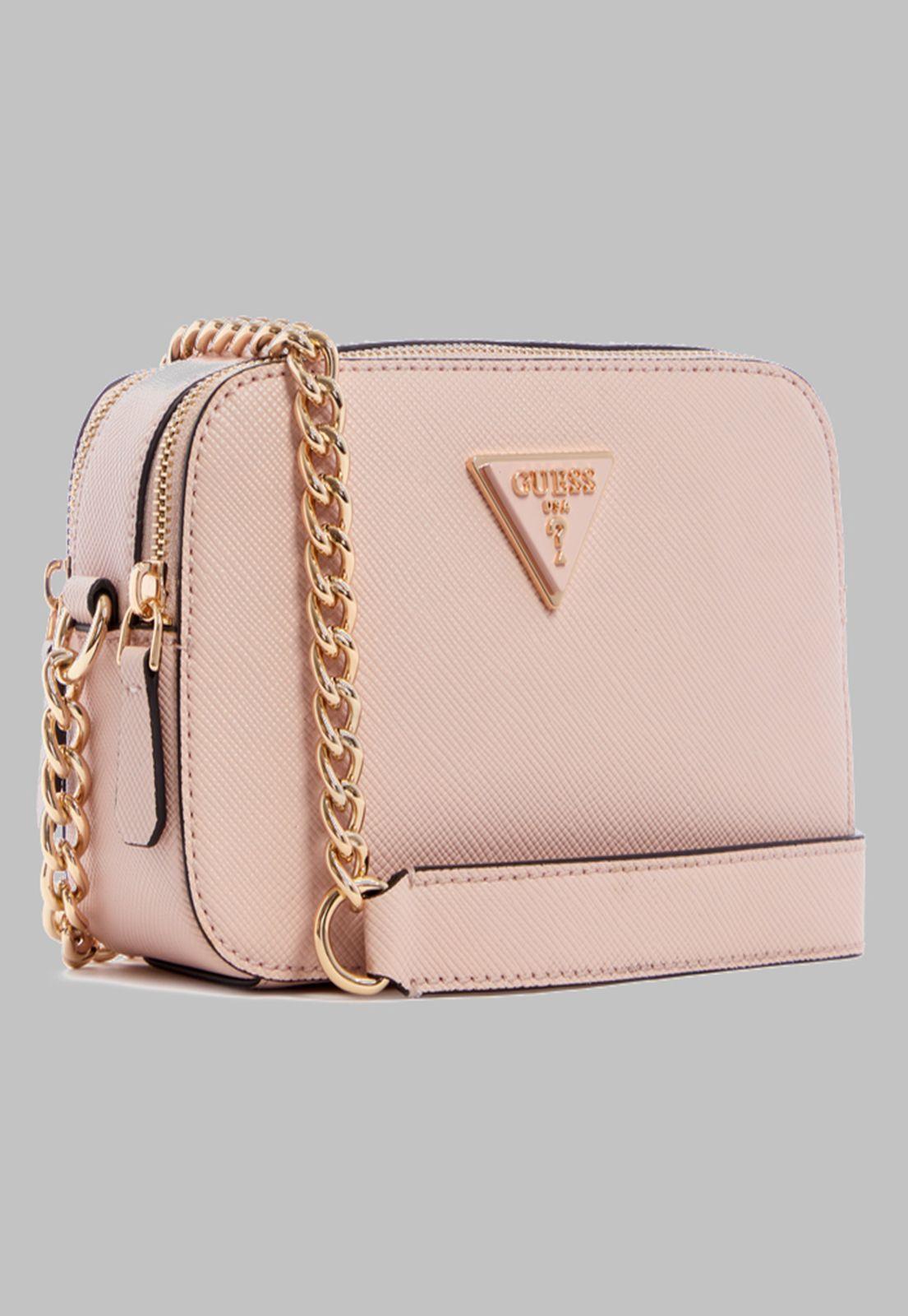 Mini Cartera Guess Noelle Crossbody Camera Ltr Rosado-1