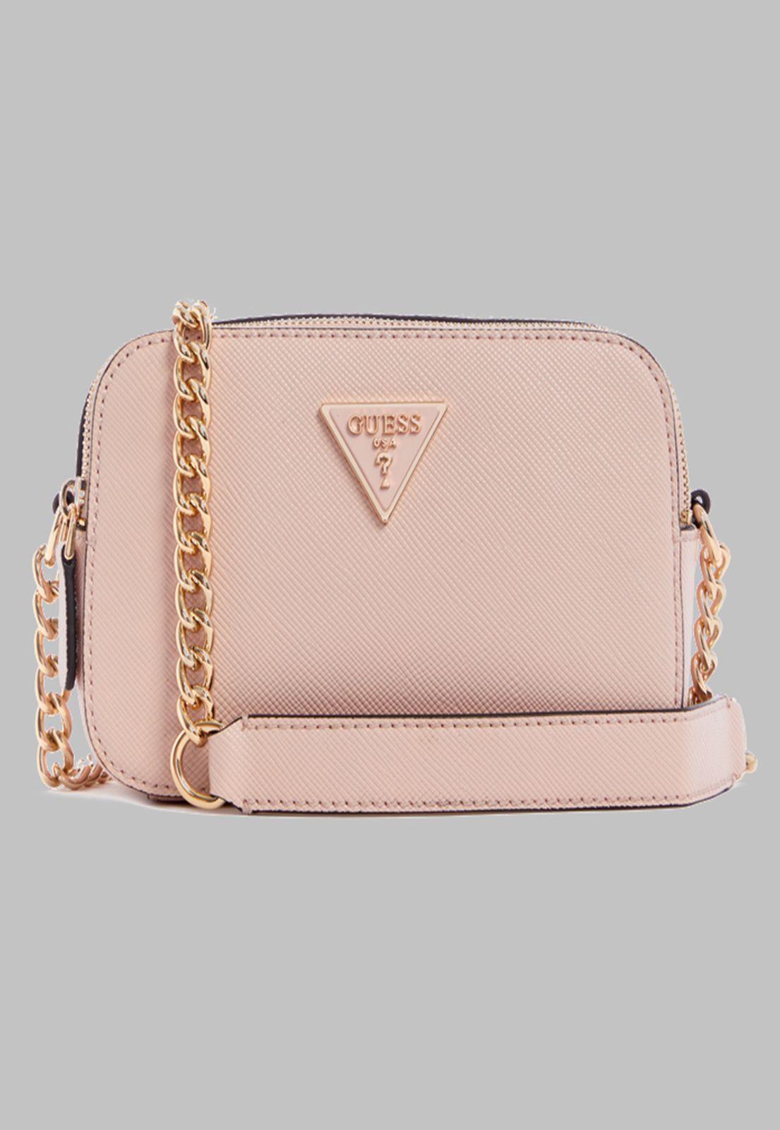 Mini Cartera Guess Noelle Crossbody Camera Ltr Rosado-0