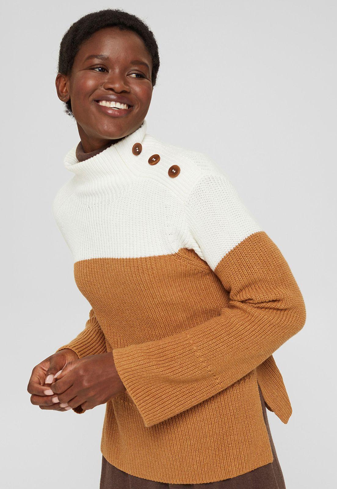 Sweater Con Tira De Botones Esprit-0