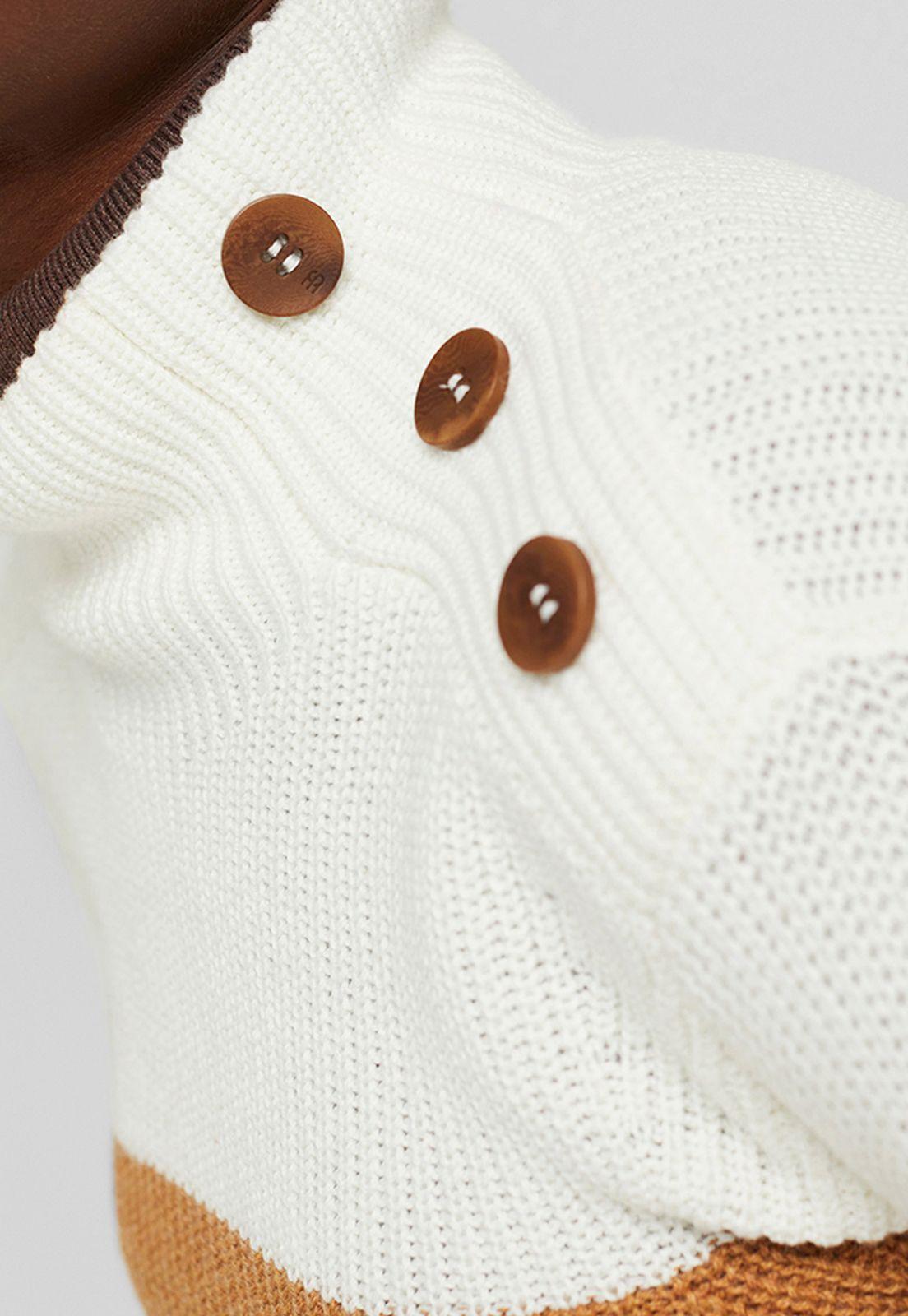Sweater Con Tira De Botones Esprit-2