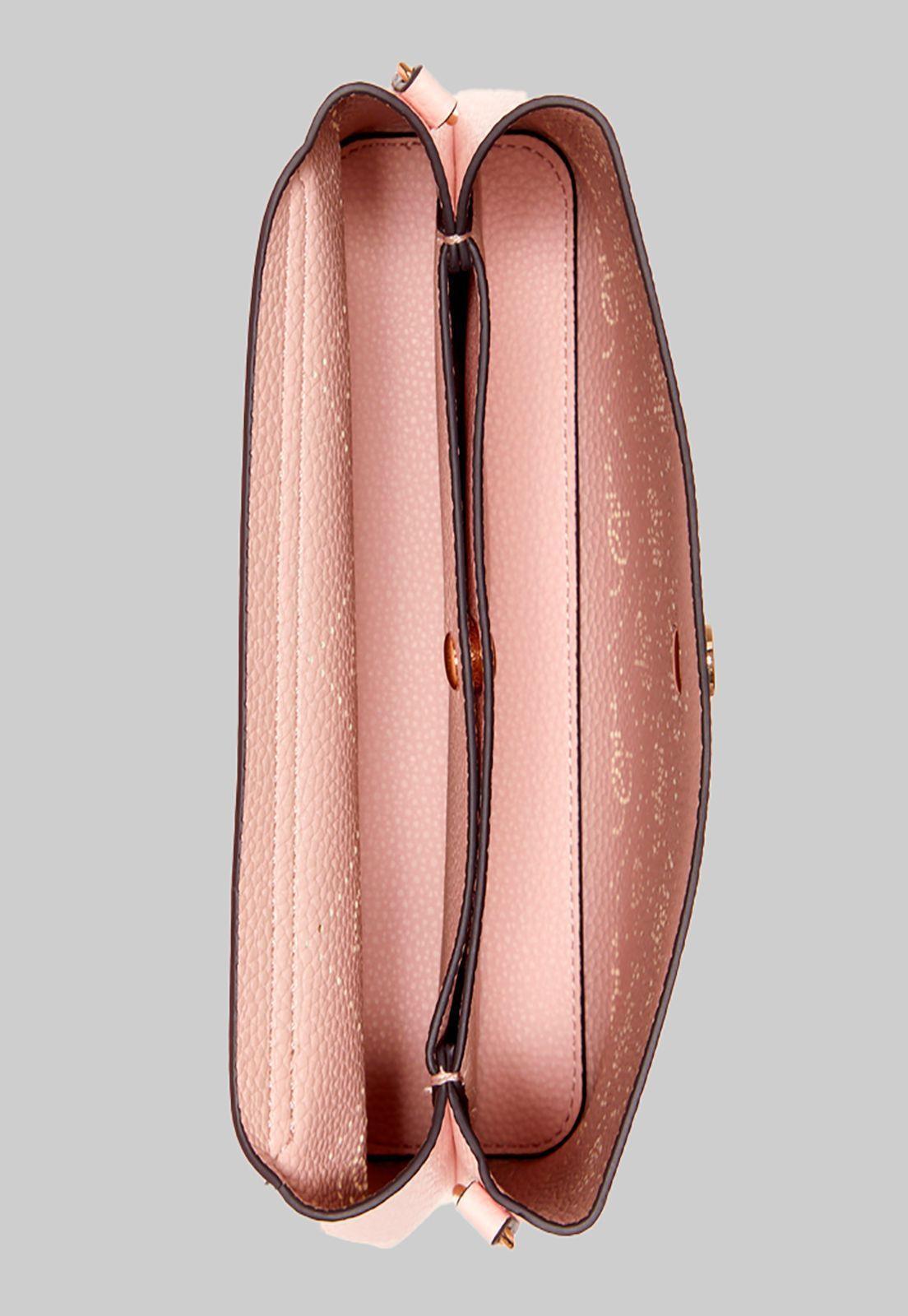 Cartera Amara Top Handle Flap Dpd Rosado Guess-3