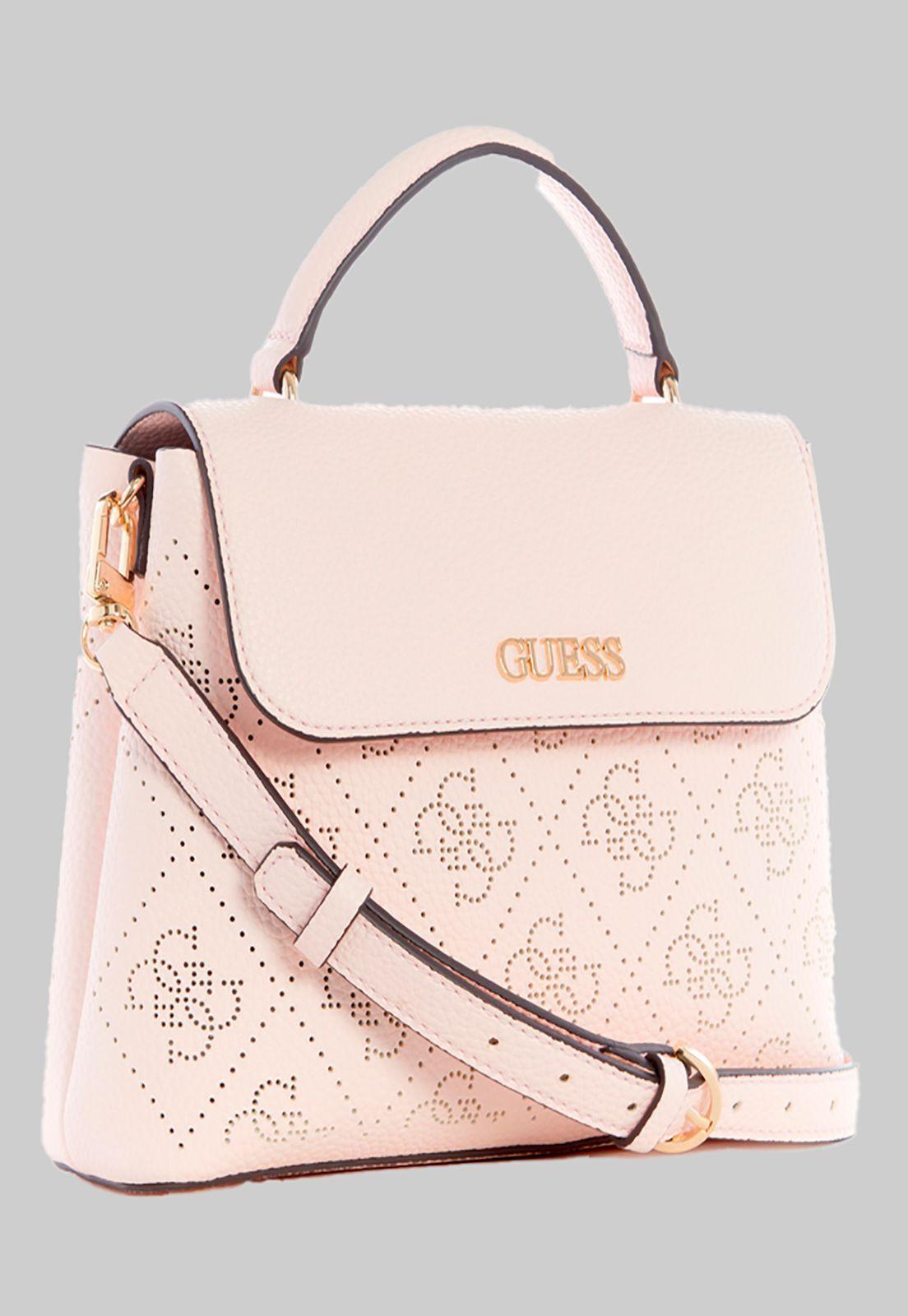 Cartera Amara Top Handle Flap Dpd Rosado Guess-1