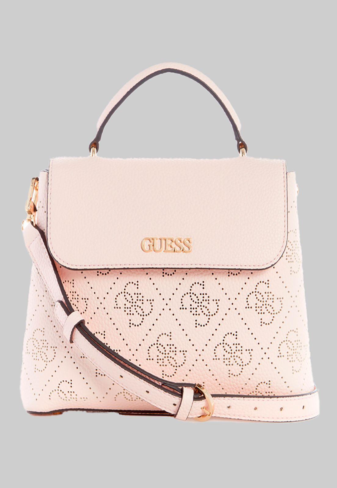 Cartera Amara Top Handle Flap Dpd Rosado Guess-0