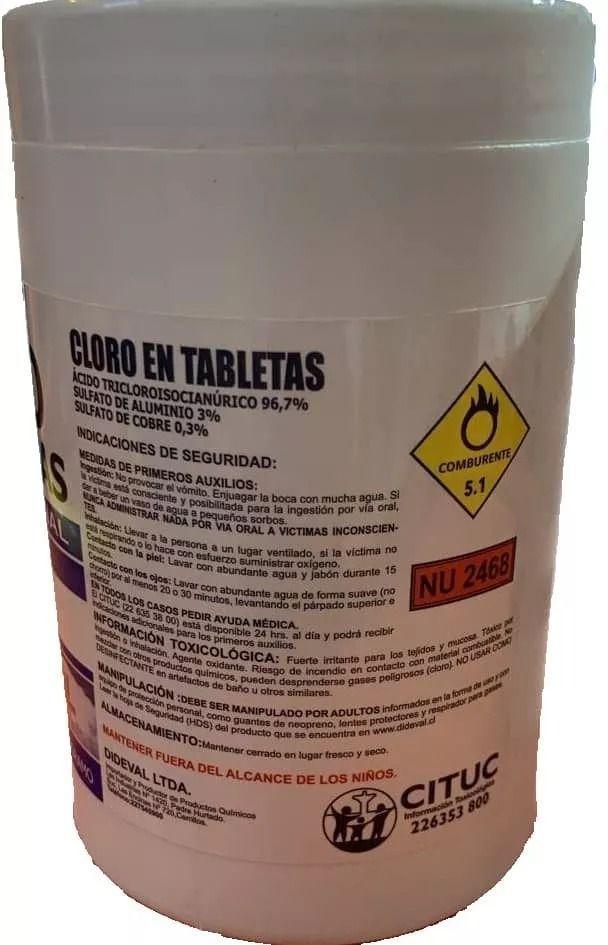 Cloro En Tabletas Triple Acción Piscinas 1 Kgs X 2 Unidades-1
