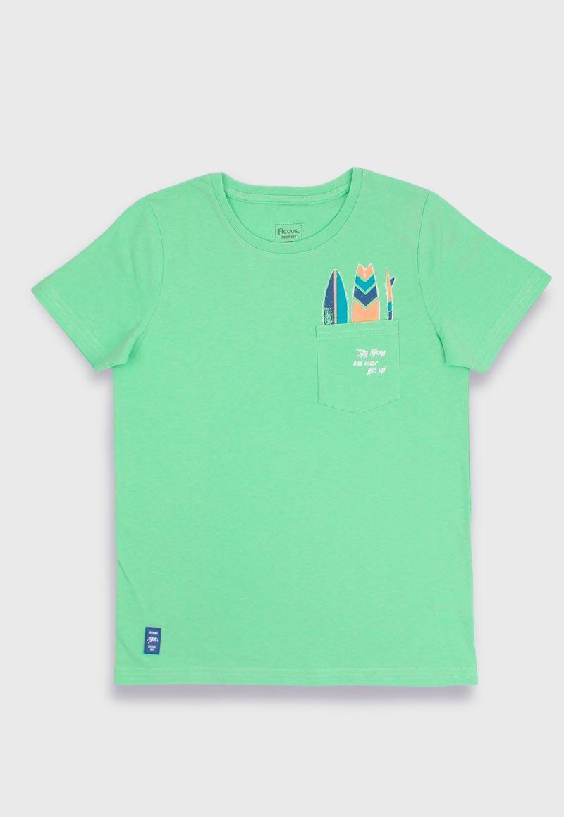 Polera junior niño bolsillo 350-0