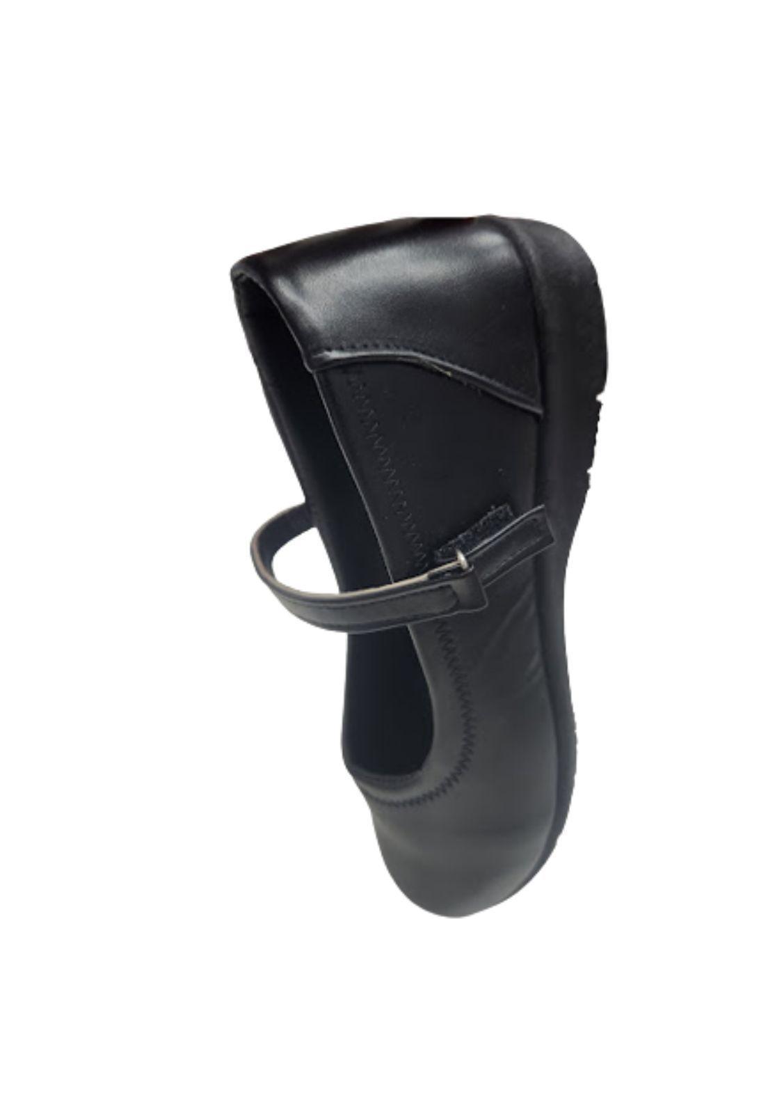 Zapato escolar Niña Negro Velcro-2