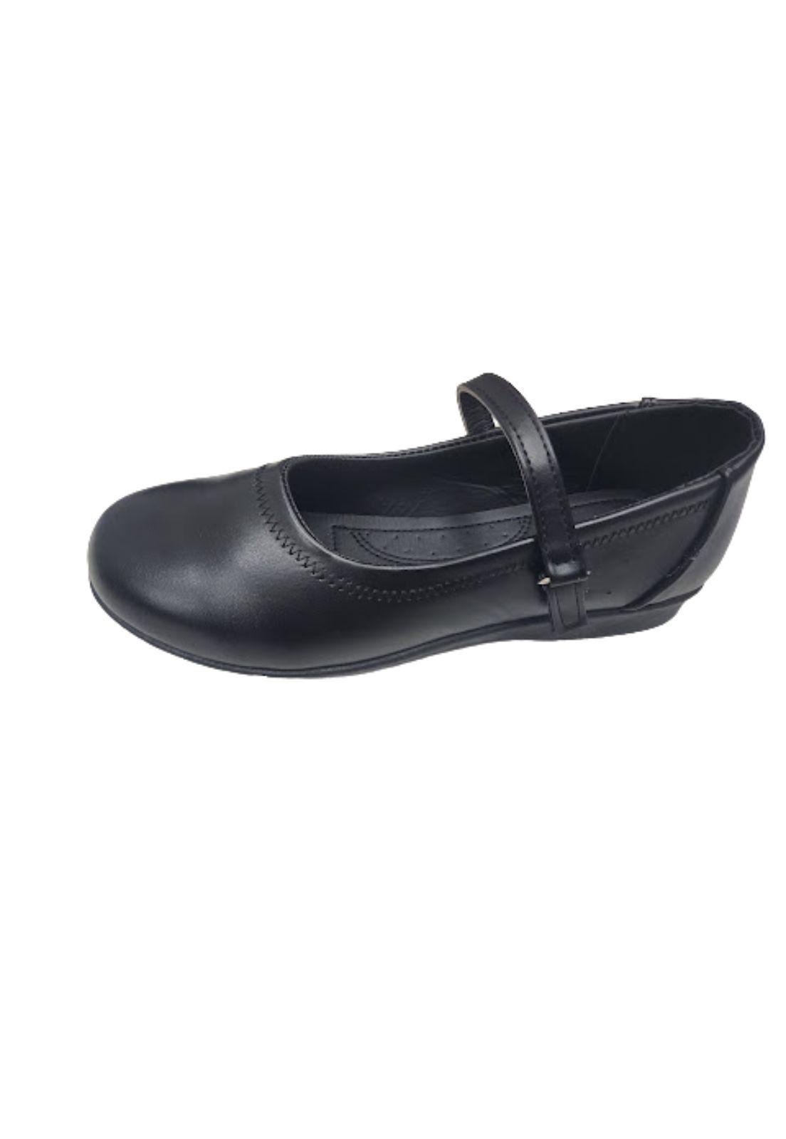 Zapato escolar Niña Negro Velcro-0