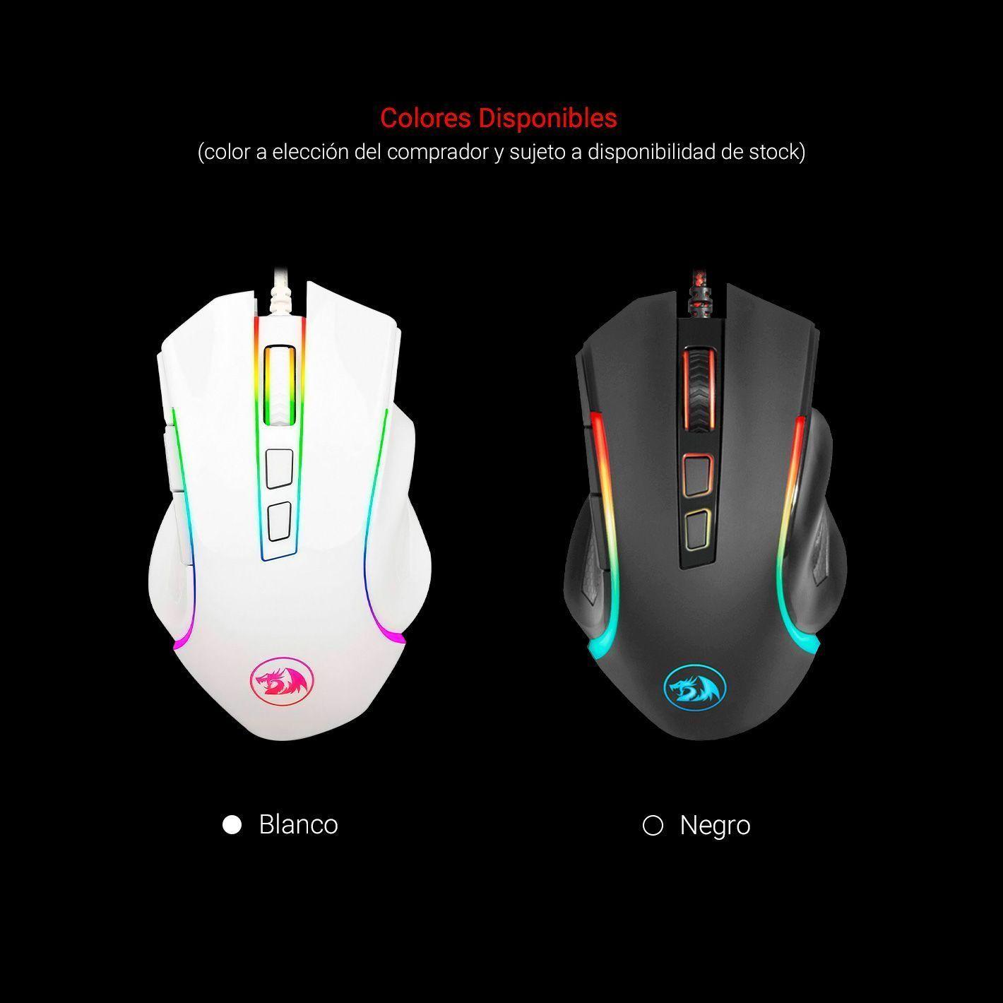 Mouse Gamer Redragon Griffin M607 Rgb 7200dpi-2