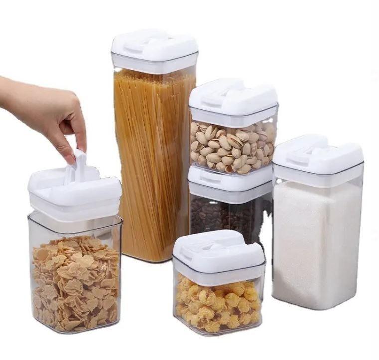 Set 7 Contenedores De Alimentos Frascos Hermeticos-5
