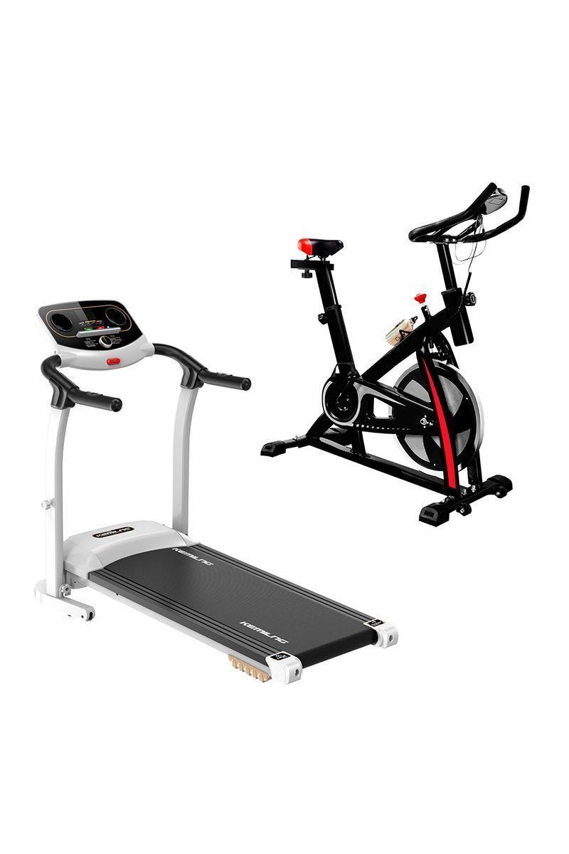 Pack Trotadora M201 + Spinning Sport Blanco-0