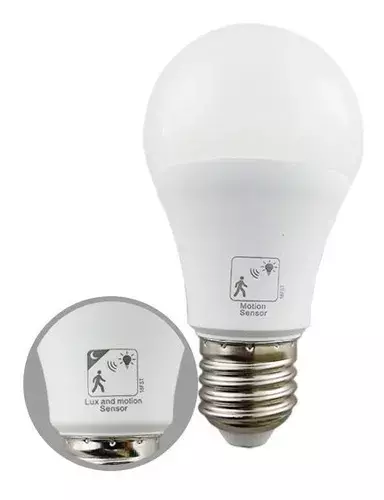 Ampolleta Wellmax A60 9w Fria C/sensor Nocturno+movimiento-2