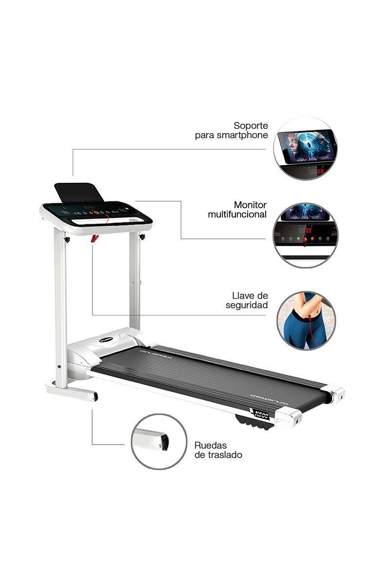 Pack Trotadora Kemilng K500 + Spinning Go Fitness Blanco-3