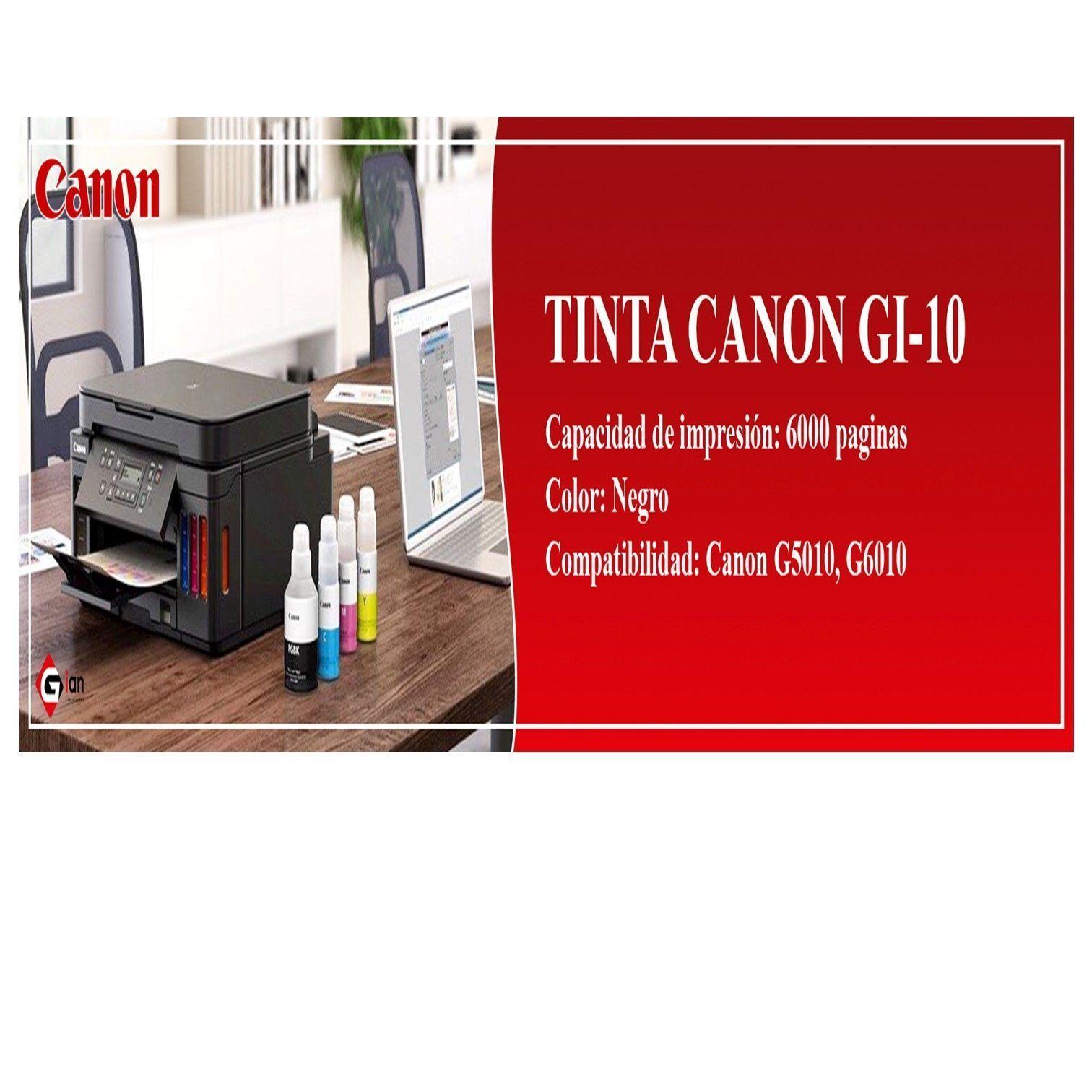 Botella De Tinta Canon Gi-10 Pixma Color Negro-3