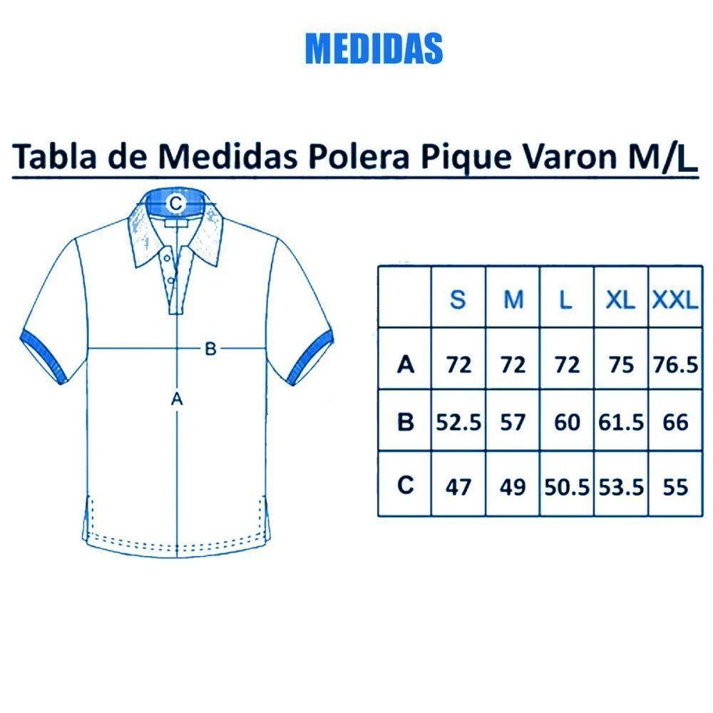Polera Manga Larga Pique Negra Para Hombre-1