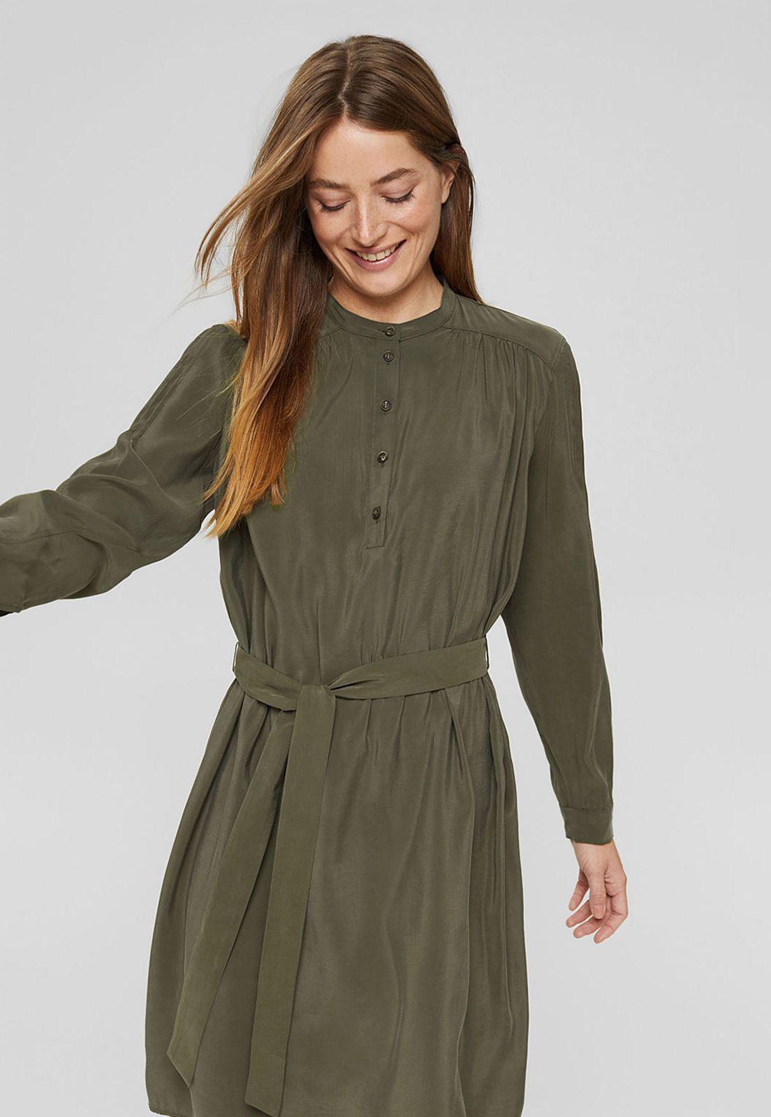 Vestido Camisero Con Lenzing™ Ecovero™ Esprit-0