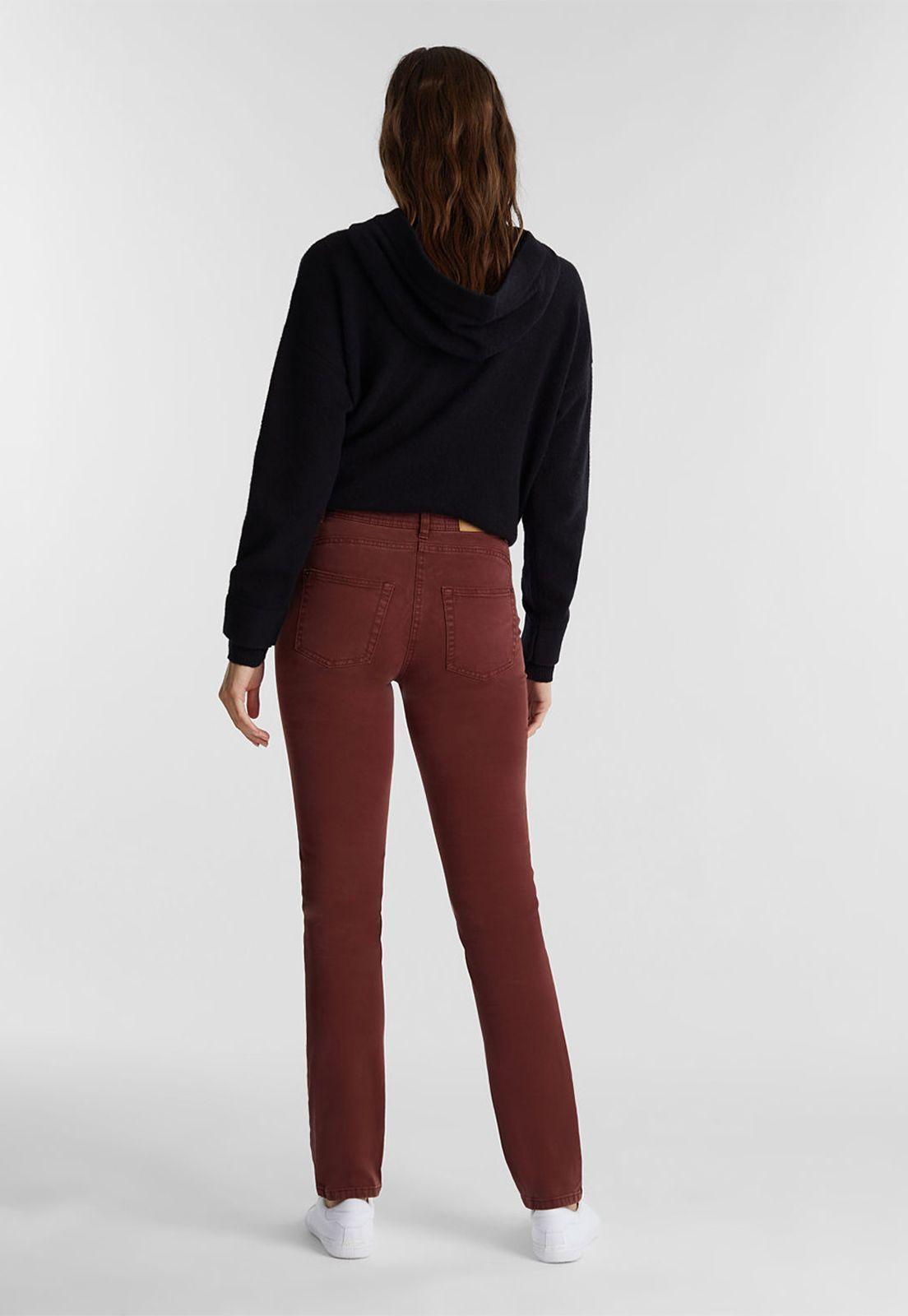 Pantalón Mujer Chino Esprit Marrón-1