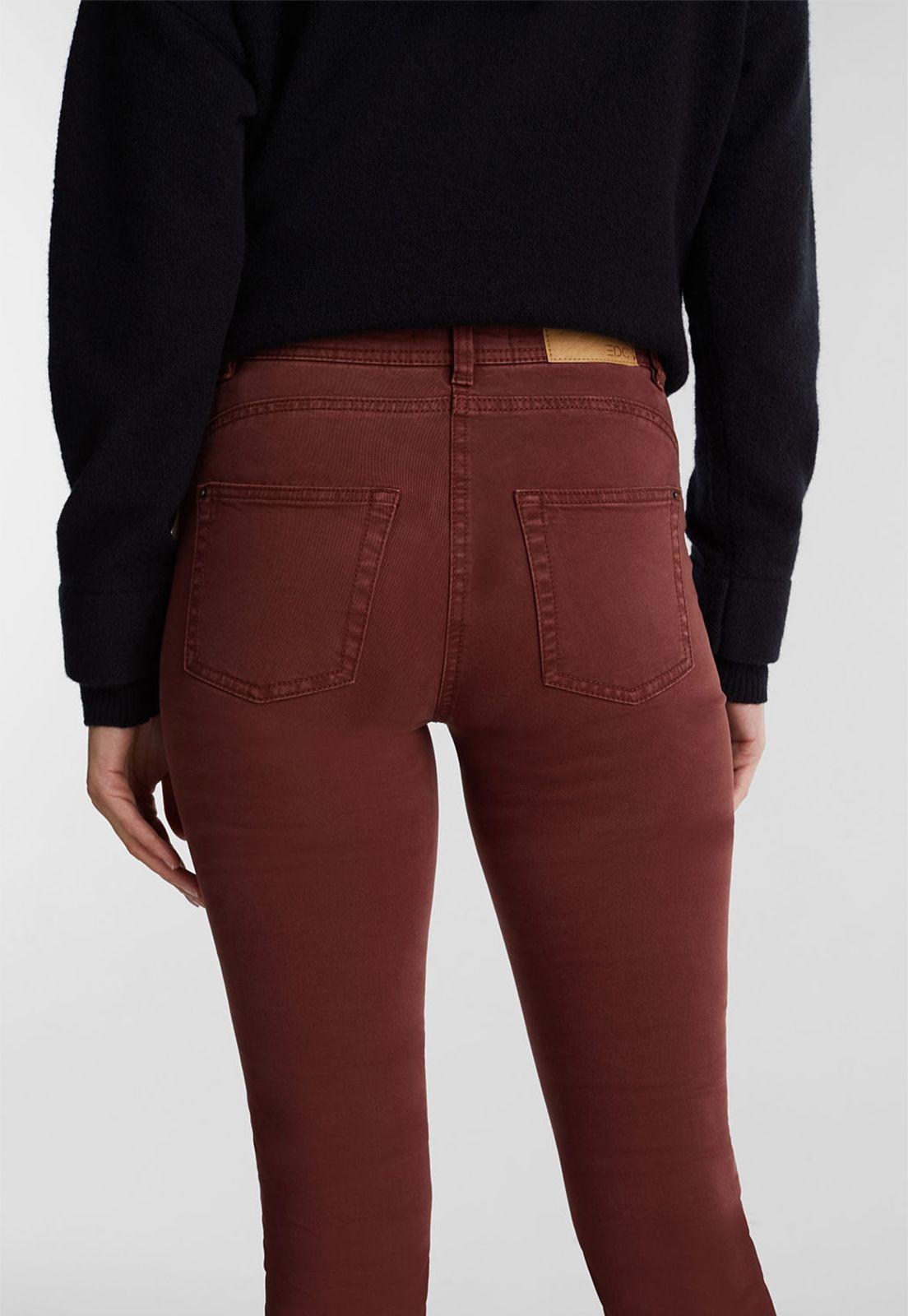 Pantalón Mujer Chino Esprit Marrón-2