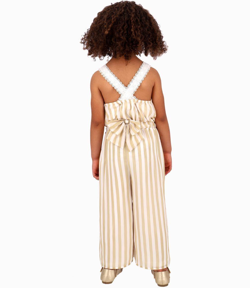 Enterito A Rayas Niña Beige Limonada-1