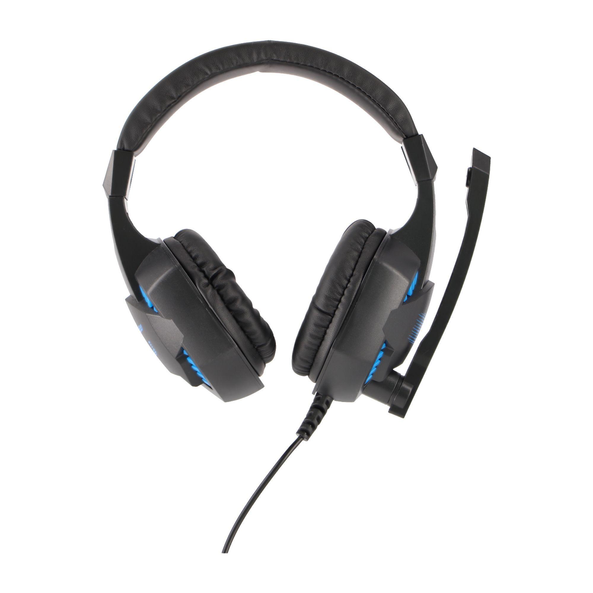 Audífono con Micrófono Gamer G4U, con luz azul USB -3